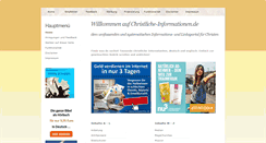 Desktop Screenshot of christliche-informationen.de
